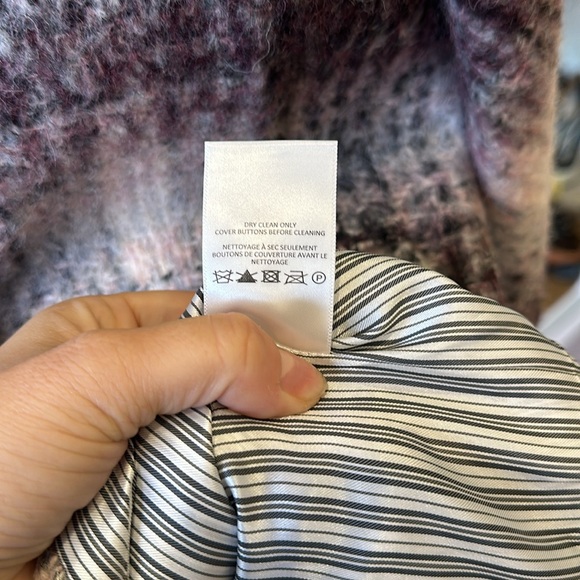 Veronica Beard Purple Plaid Trench Coat - Picture 4 of 7